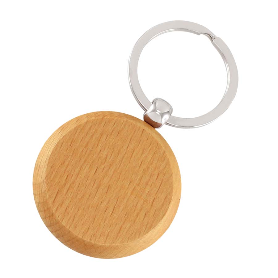 LLAVERO MADERA REDONDO