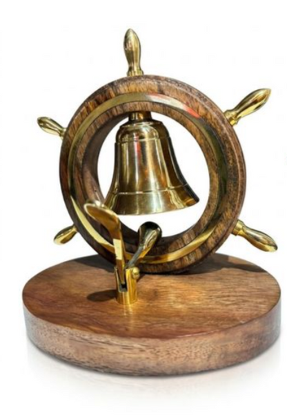 campana rueda de gobierno timon armada de chile regalo nautico