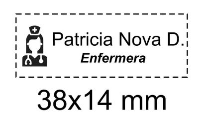 38x14 cm compacto timbre 